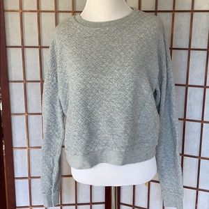 Topshop Quilted Sweatershirt